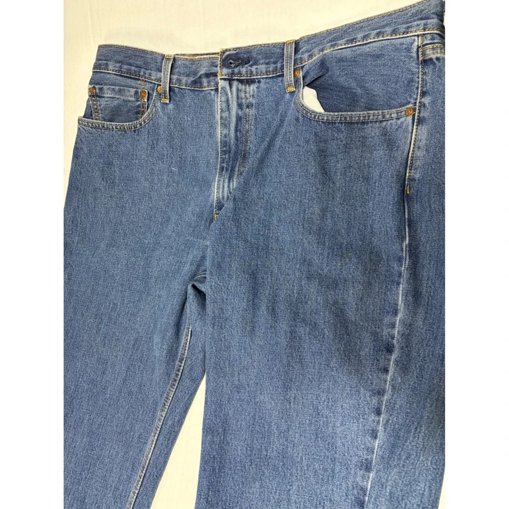 Levi 550 Relaxed Fit Tapered Leg Mens Blue Jeans W38 L29 Medium Wash Denim